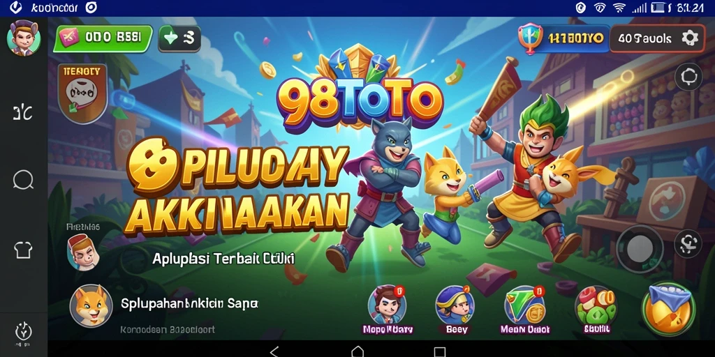 Tampilan utama aplikasi 98TOTO yang memudahkan pengguna mengelola aktivitas.