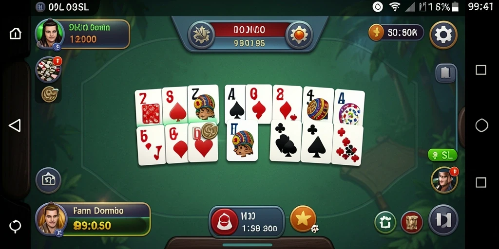 Tampilan gameplay seru dalam 99SL, penuh tantangan Domino.