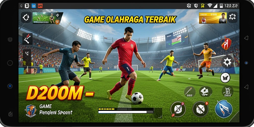 Tampilan gameplay D200M yang menarik dalam kategori olahraga.
