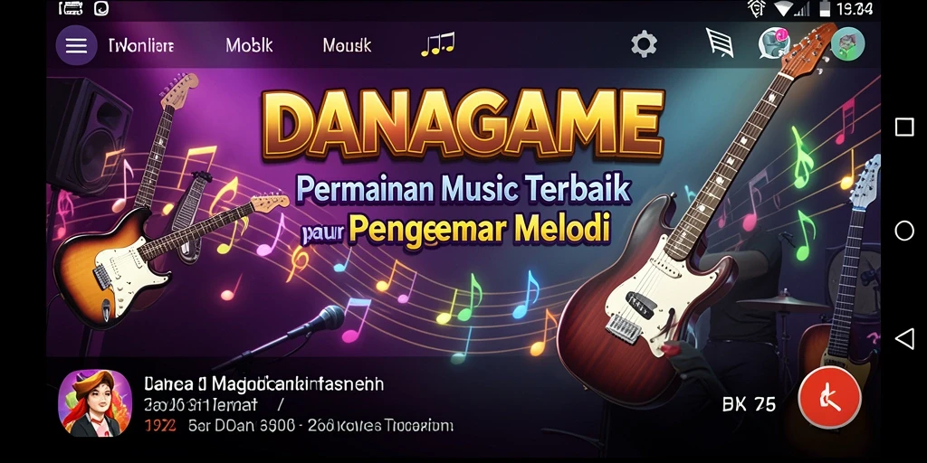 Tampilan screenshot utama menunjukkan gameplay seru DANAGAME.