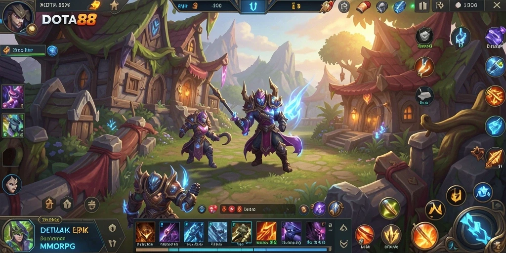 Tangkapan layar gameplay DOTA88 dengan aksi pertarungan yang menarik.