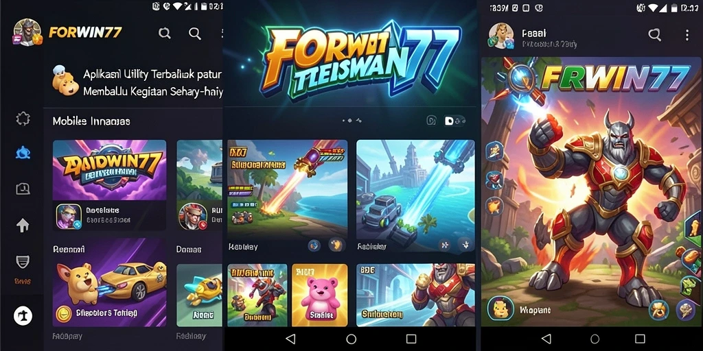 Screenshot utama FORWIN77 dengan tampilan fitur pengelolaan tugas.
