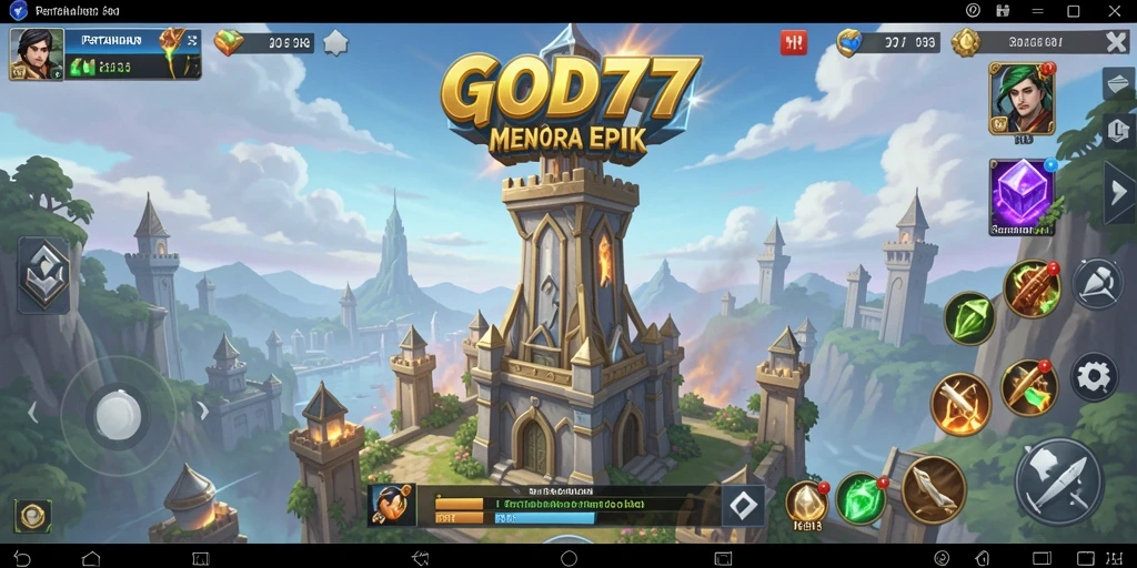 Screenshot gameplay menampilkan aksi seru di Tower Defense.