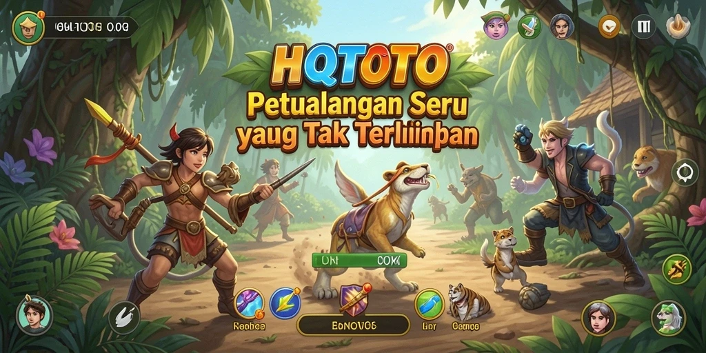 Screenshot gameplay HQTOTO yang menunjukkan aksi petualangan yang mendebarkan.