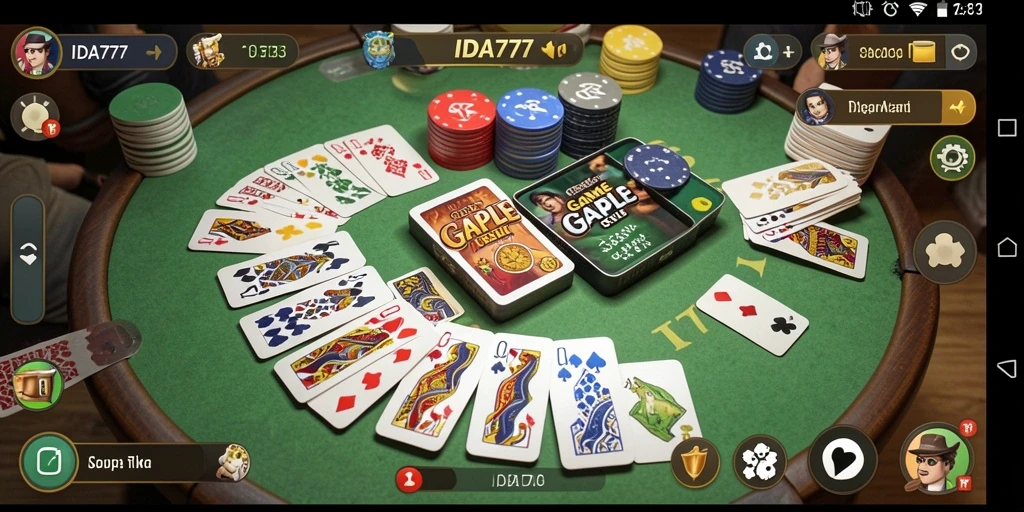 Tampilan gameplay IDA777 dengan serunya bermain Gaple.