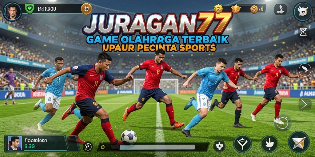 Screenshot JURAGAN77 menunjukkan aksi mendebarkan dalam pertandingan olahraga.