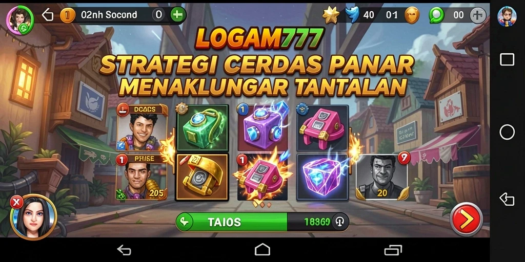 Tangkapan layar utama LOGAM777 menunjukkan aksi strategi menegangkan.