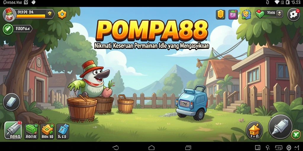 Tampilan gameplay menarik dari POMPA88 saat memompa air.