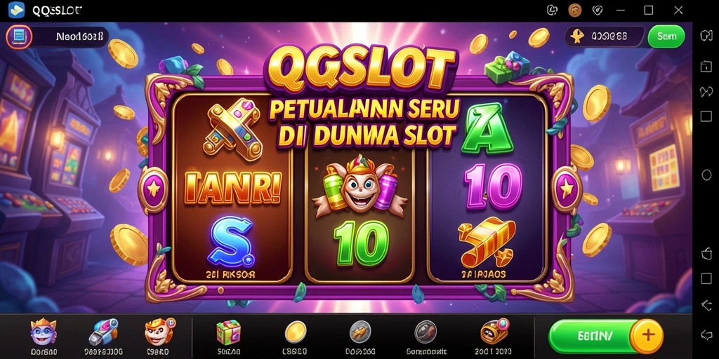 Menampilkan gameplay seru QQSLOT di dunia petualangan.