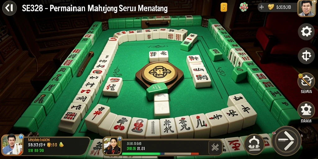 Tampilan gameplay seru dan menantang dalam SE328 Mahjong.