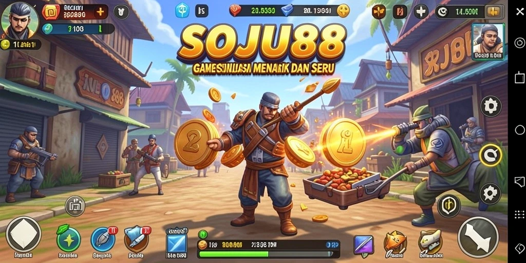 Tampilan gameplay menarik dari SOJU88 saat pemain berinteraksi dalam dunia simulasi.