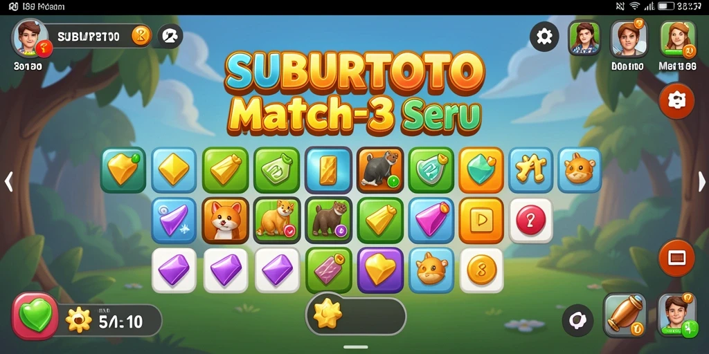 Tampilan menarik dari gameplay <strong>SUBURTOTO</strong> saat bertanding mencocokkan objek.